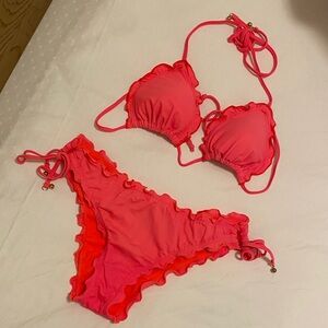 Abercrombie & Fitch Vibrant Pink Bikini Set